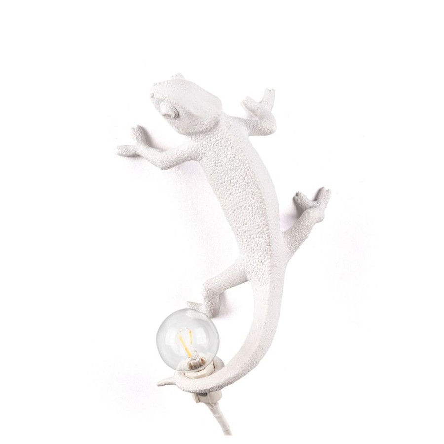 Belysning Seletti Vagglampor | Chameleon Lamp Going Up Vagglampa, Vit