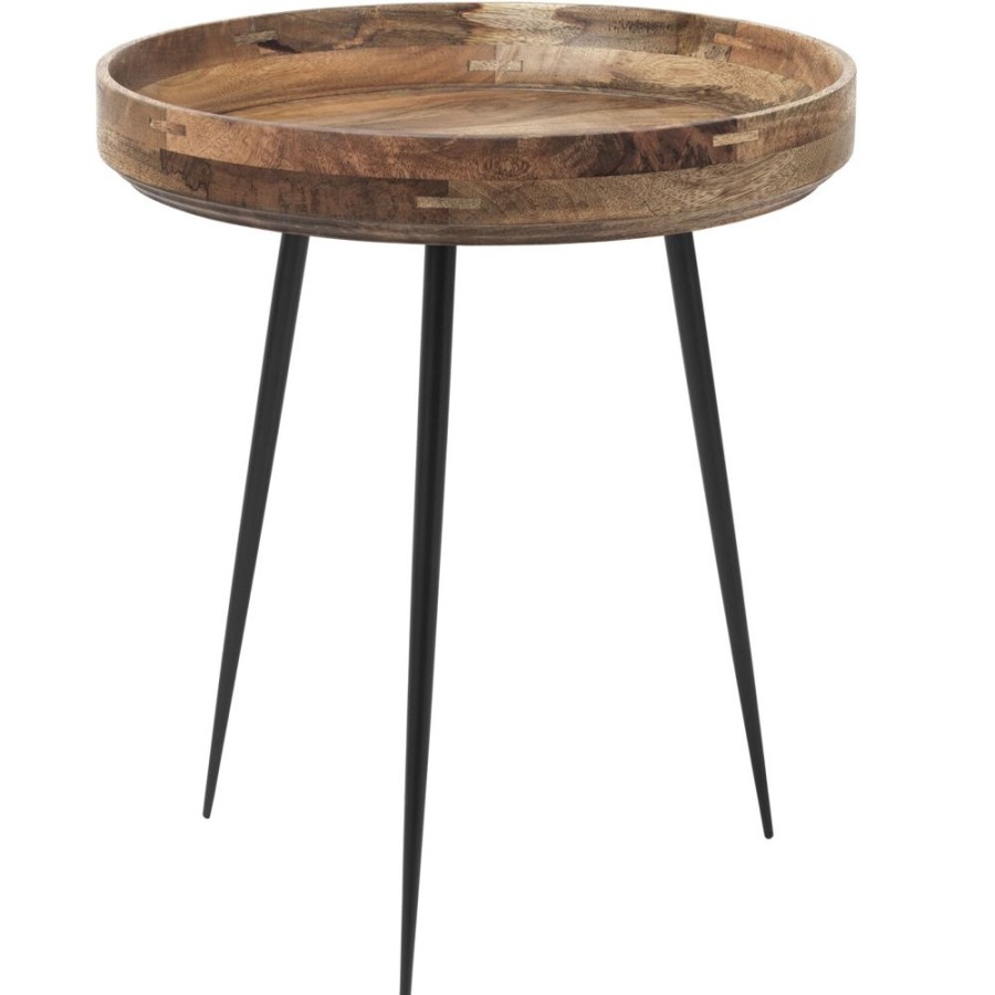 Mobler Mater Soffbord | Bowl Soffbord Naturlackerat Mangotra, 46 Cm