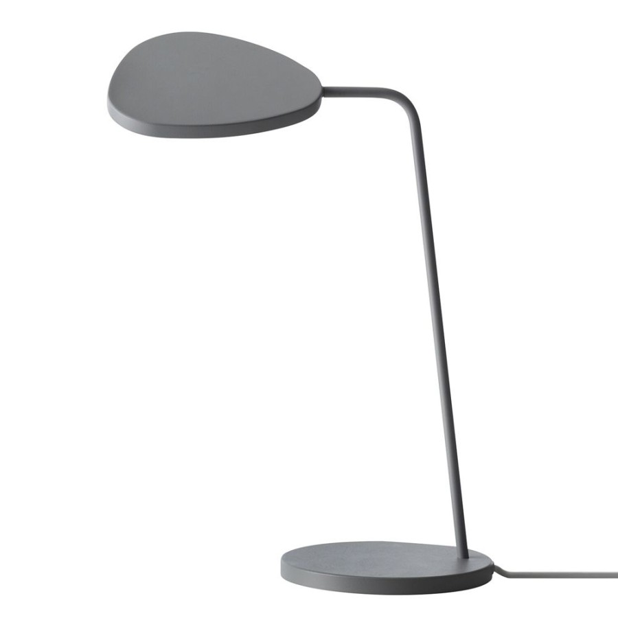 Belysning Muuto Bordslampor | Leaf Bordslampa, Grey