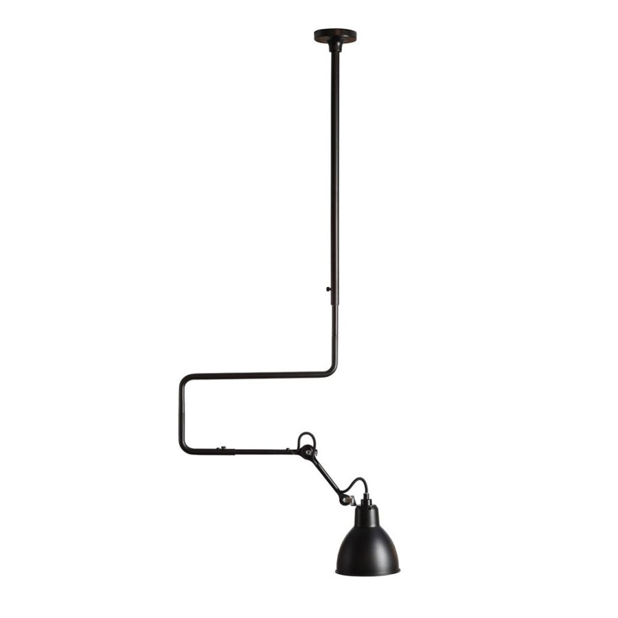 Belysning DCWéditions Plafonder | Lampe Gras N°312 Taklampa L, Svart