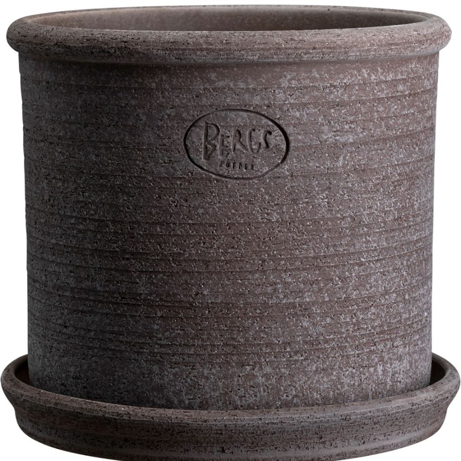 Inredning Bergs Potter Odlingslador & Utekrukor | Modena Raw Kruka 35 Cm, Gra