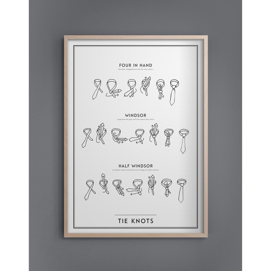 Inredning Kunskapstavlan® Posters | Tie Knots Poster 30X40 Cm