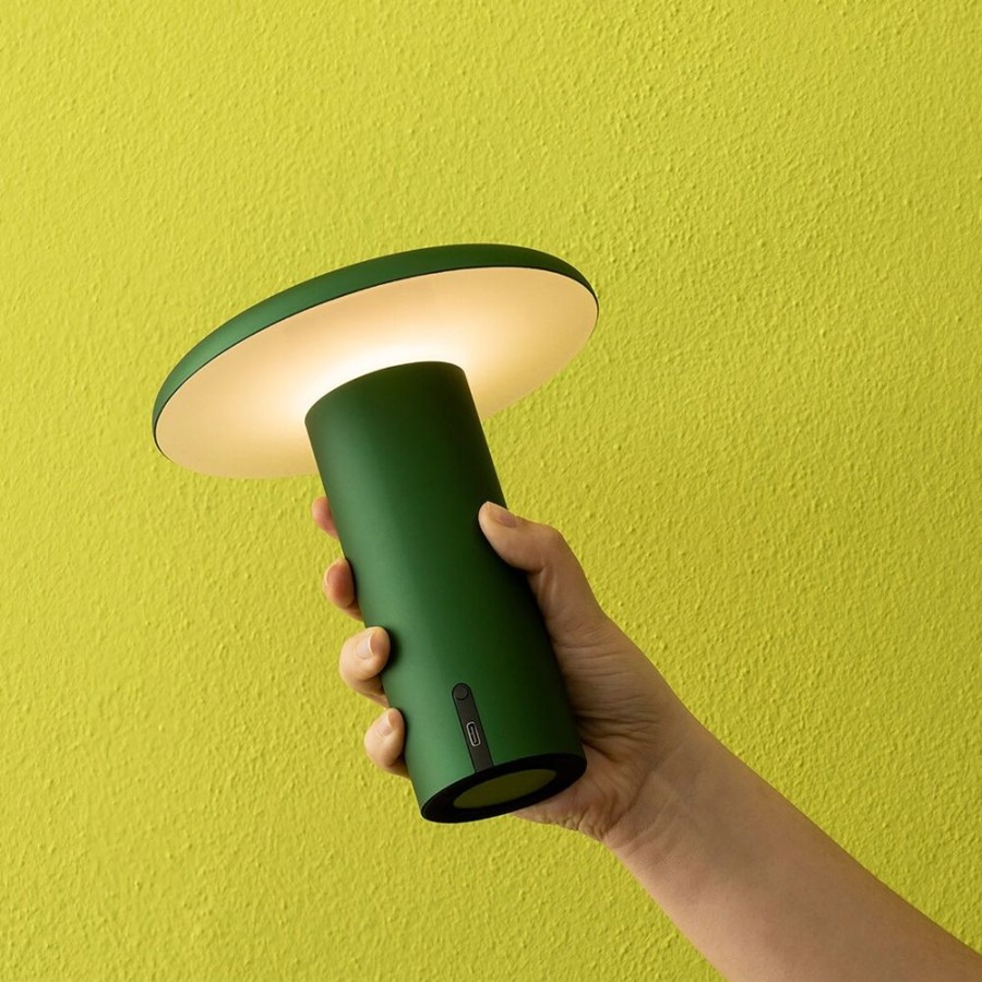 Belysning Artemide Bordslampor | Takku Bordslampa Portabel, Anodized Green