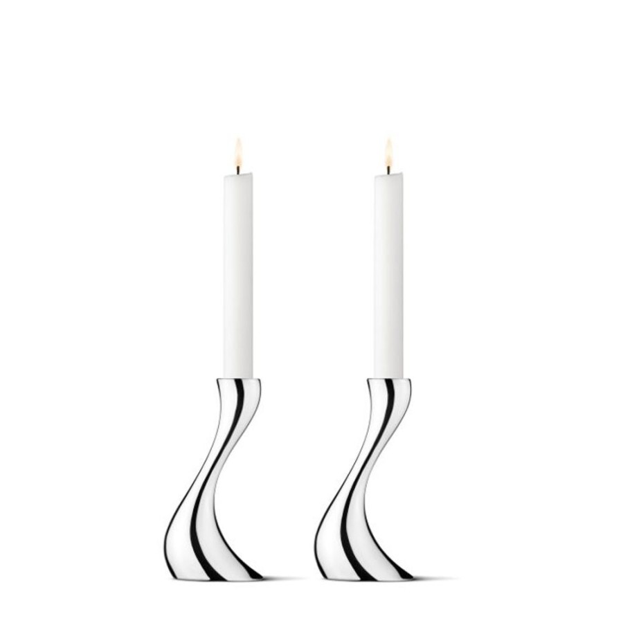 Inredning Georg Jensen Ljusstakar | Cobra Ljusstake 2-Pack, 16 Cm