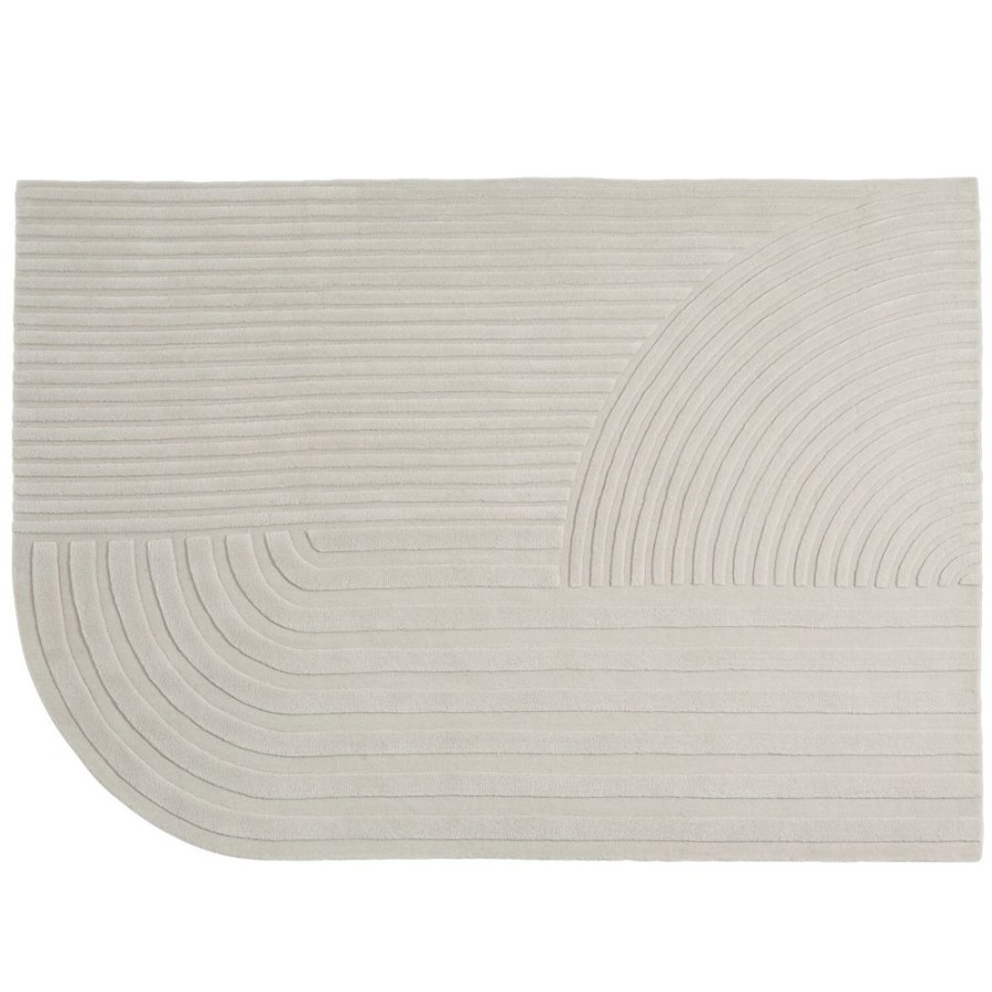 Mattor Muuto Viskosmattor & Polyestermattor | Relevo Ullmatta Off-White, 170X240 Cm