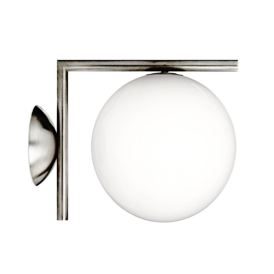 Belysning Flos Plafonder | Ic Lights C/W1 Tak/Vagglampa, Chrome