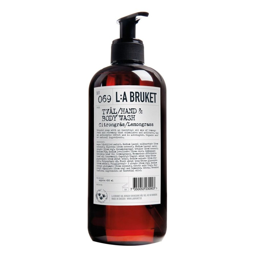 Inredning L:a Bruket Tvalar | 069 Lemongrass Flytande Tval 450 Ml