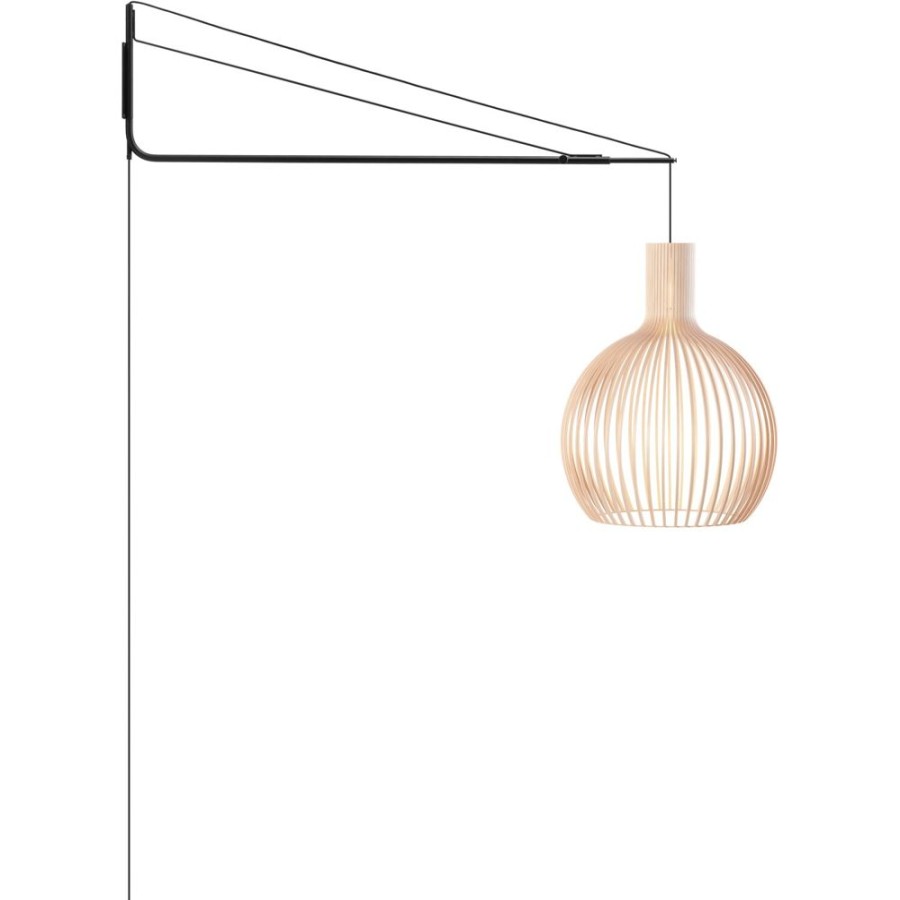 Belysning Secto Design Lampsladdar & Ovriga Lamptillbehor | Varsi 1000 Upphangningsarm, Svart