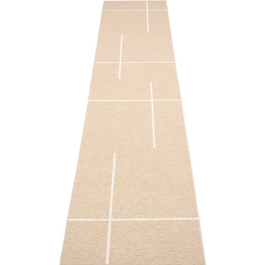 Mattor Pappelina Plastmattor | Fred Matta 70X360 Cm, Beige / Vanilla