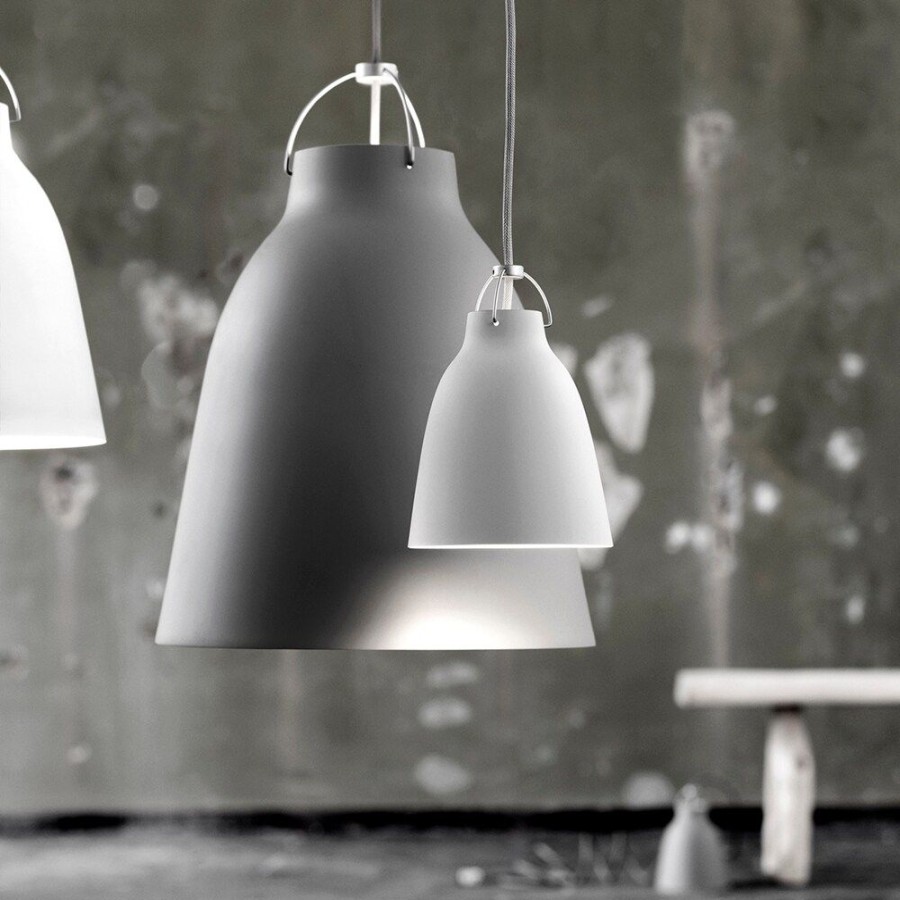 Belysning Fritz Hansen Taklampor | Caravaggio Taklampa P1, 3M Kabel, Matt Vit