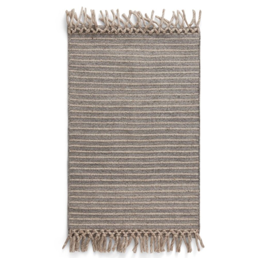 Mattor Formgatan Plastmattor | Bold Fringe Matta 60X90 Cm, Gra