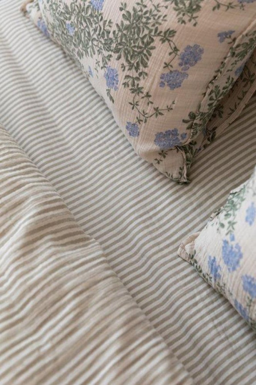 Textil Garbo & Friends Underlakan | Stripe Anjou Dra-Pa-Lakan Muslin, 160X200 Cm