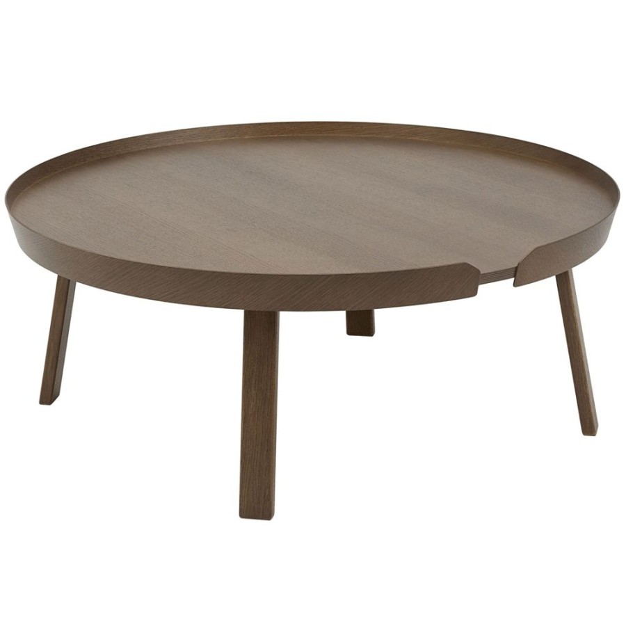 Mobler Muuto Soffbord | Around Soffbord Xl, Stained Dark Brown