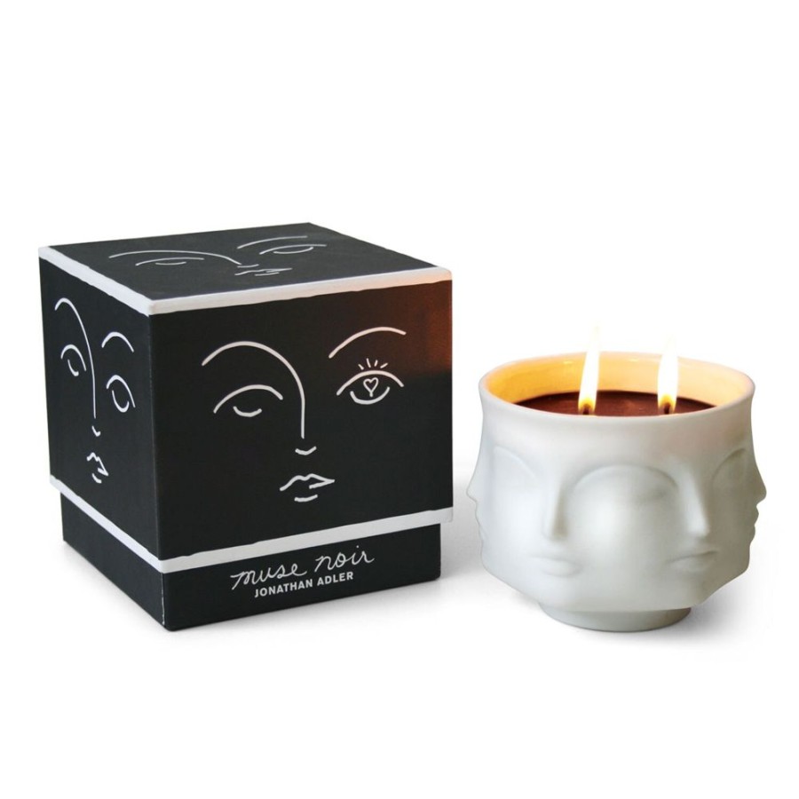 Inredning Jonathan Adler Ljus | Muse Ceramic Candle Doftljus Svart