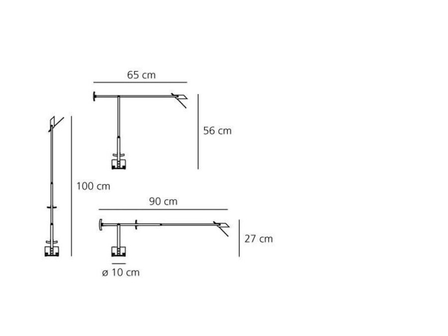 Belysning Artemide Bordslampor | Tizio 35 Bordslampa, Svart