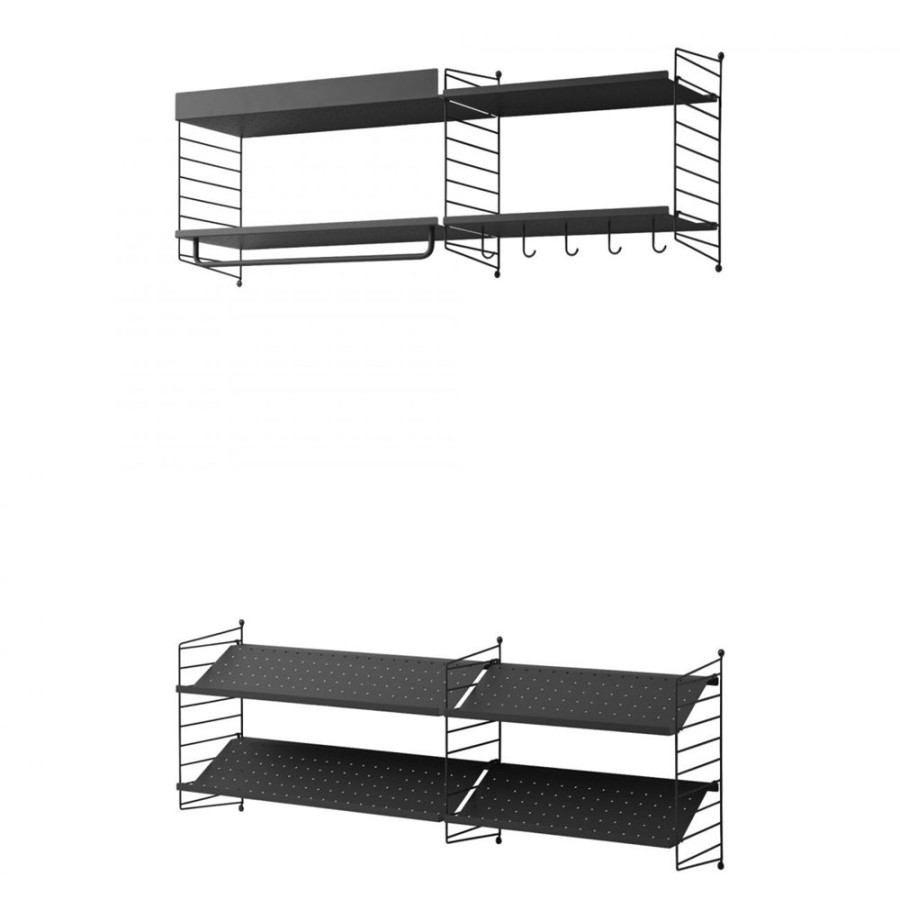 Mobler String Hyllkombinationer | String Hyllsystem No 10, Svart