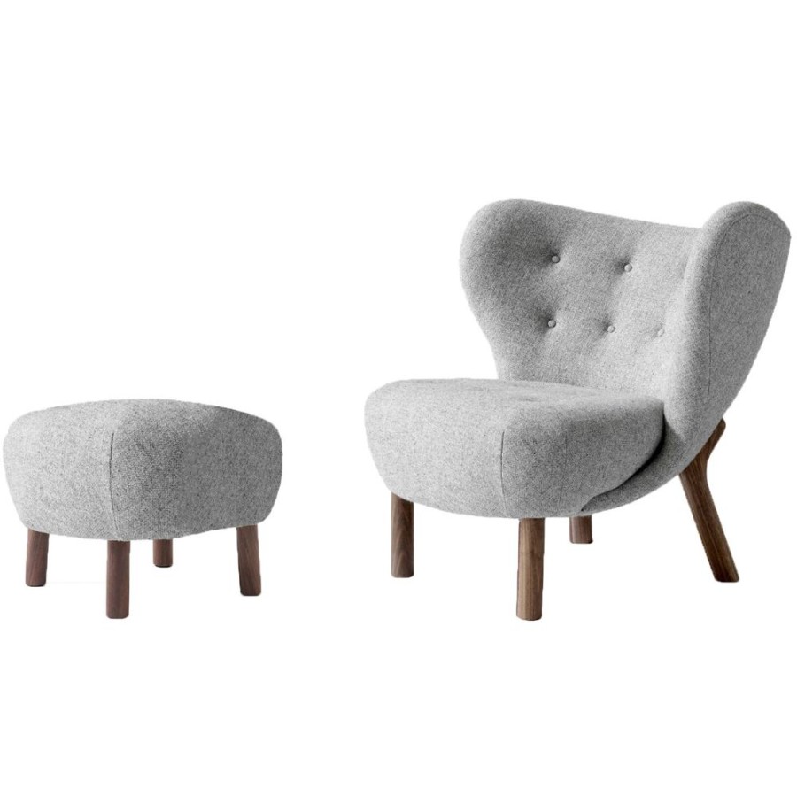 Mobler &Tradition Fotpallar | Little Petra Vb1, Loungestolset, Valnot / Hallingdal 130