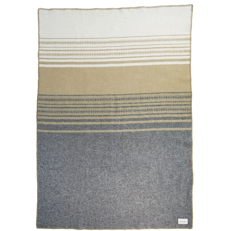 Textil Hein Studio Pladar & Filtar | Aiyana No. 02 Ullplad, Creme/Gra