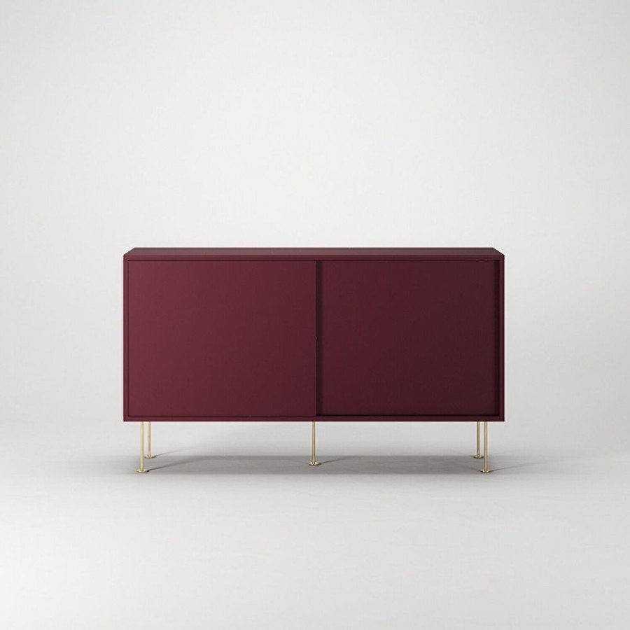 Mobler Decotique Sideboards | Vogue Sidobord Med Ben 136 Cm, Burgundy / Massing