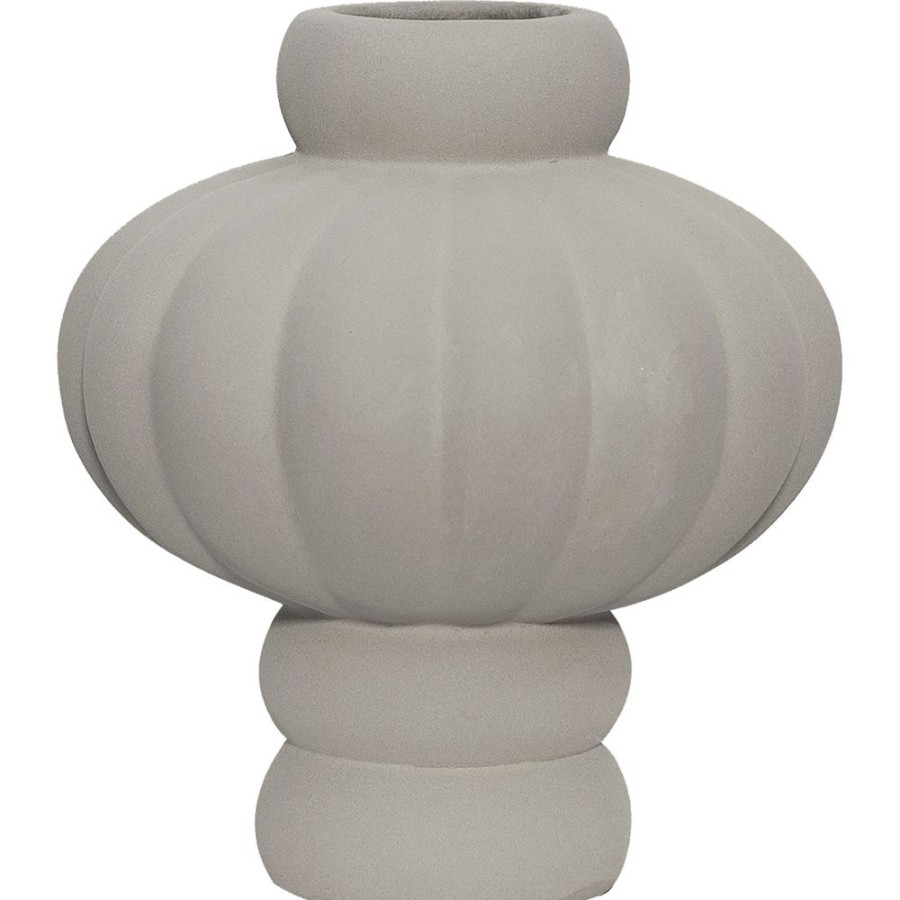 Inredning Louise Roe Vaser | Balloon 08 Vas 24 Cm, Sanded Grey