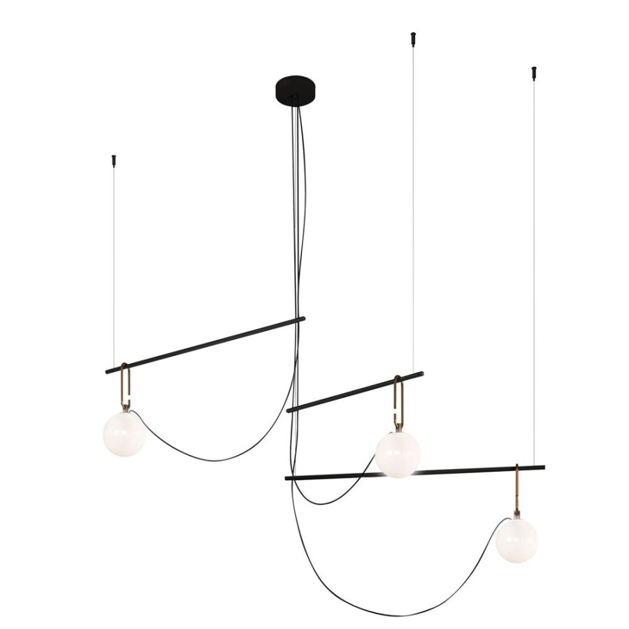 Belysning Artemide Plafonder | Nh S3 14 Taklampa, Svart / Massing