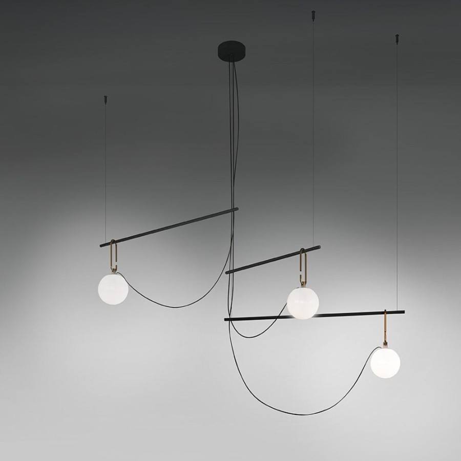 Belysning Artemide Plafonder | Nh S3 14 Taklampa, Svart / Massing