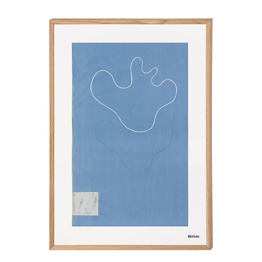 Inredning Iittala Posters | Alvar Aalto Art Poster 50X70 Cm, Sketch Blue