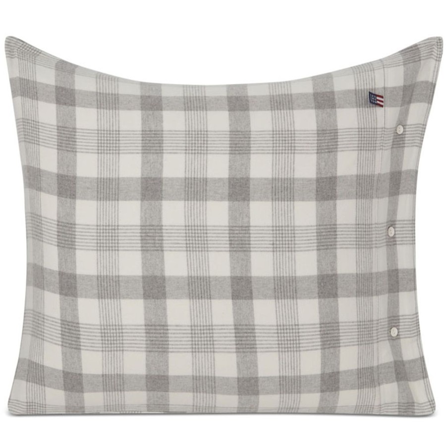 Textil Lexington Orngott | Checked Cotton Flannel Orngott 50X60 Cm, Gra/Vit