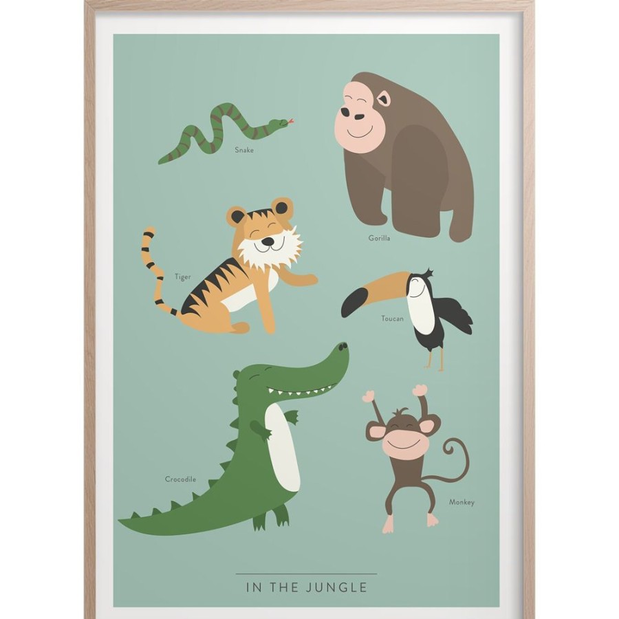 Inredning Kunskapstavlan® Posters | In The Jungle Poster 50X70 Cm