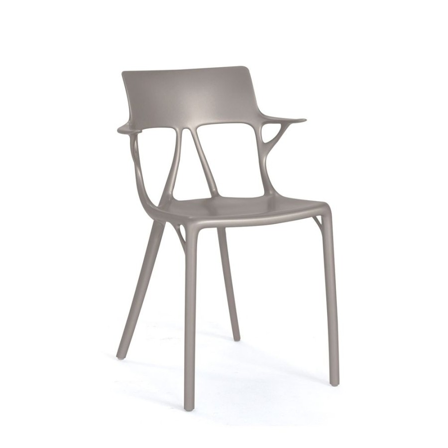 Mobler Kartell Matstolar | A.I.Stol, Metallic Grey