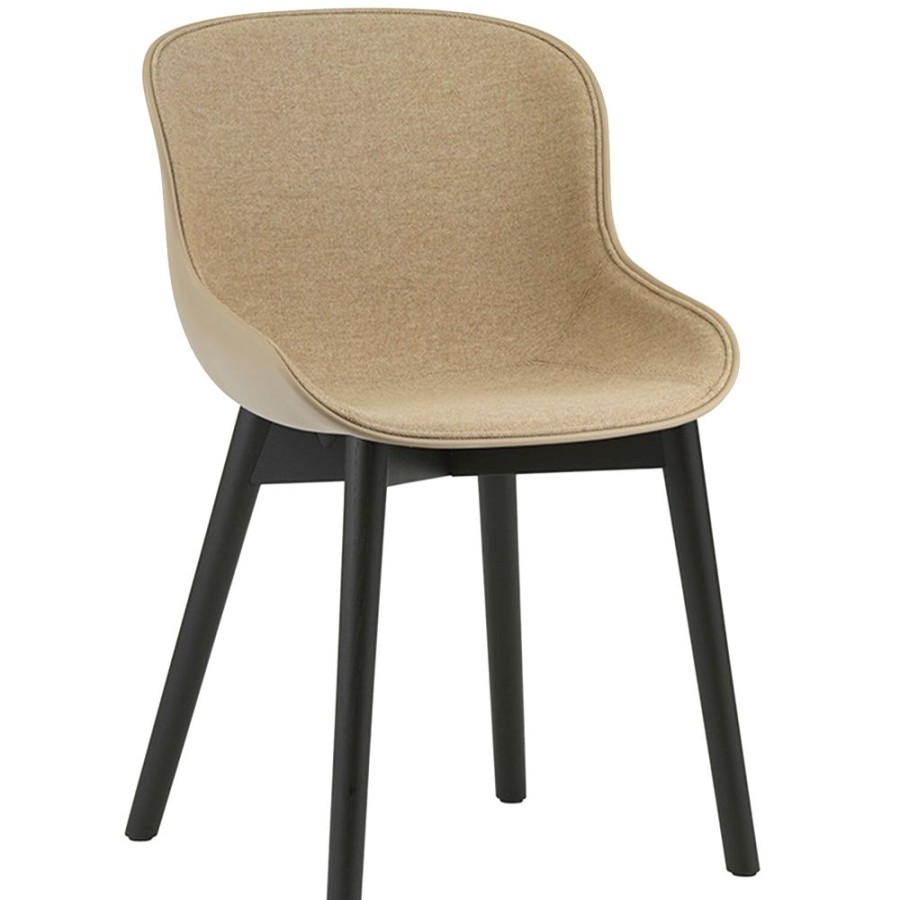 Mobler Normann Copenhagen Matstolar | Hyg Stol, Kladd Framsida, Sand / Svart Ek