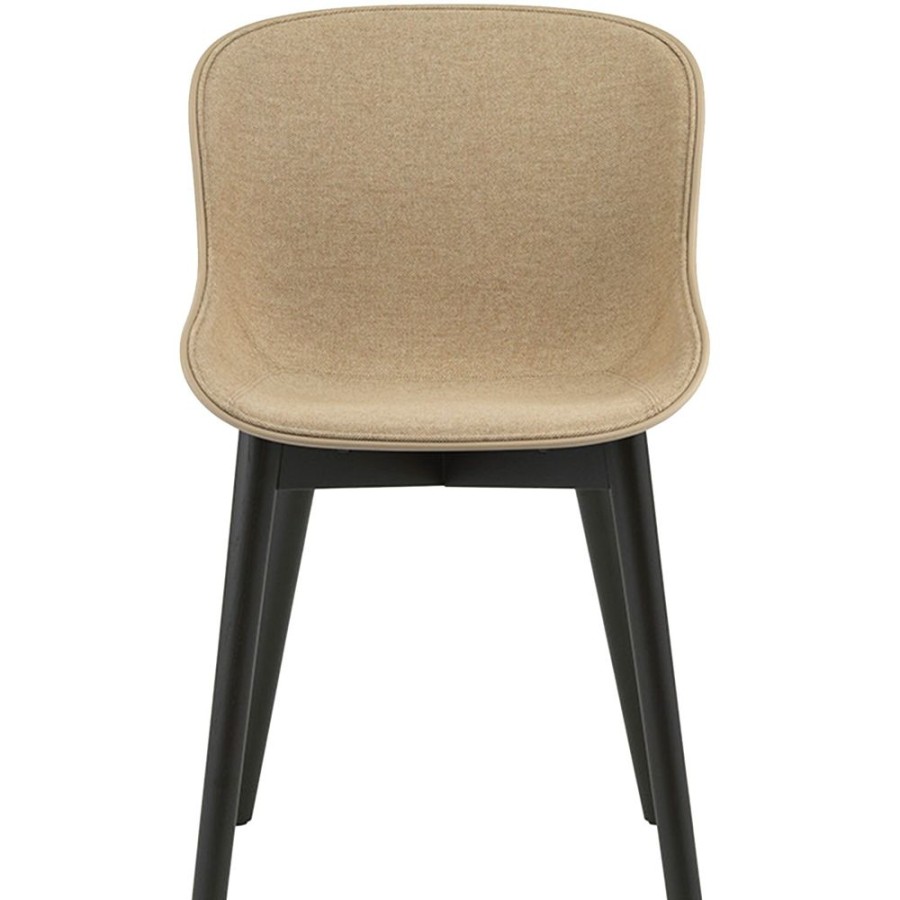 Mobler Normann Copenhagen Matstolar | Hyg Stol, Kladd Framsida, Sand / Svart Ek