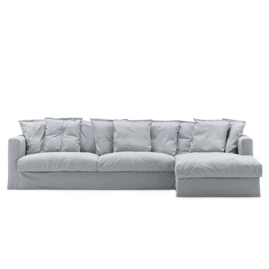 Mobler Decotique Hornsoffor & Divansoffor | Le Grand Air 3-Sitssoffa Linne Divan Hoger, Nordic Sky