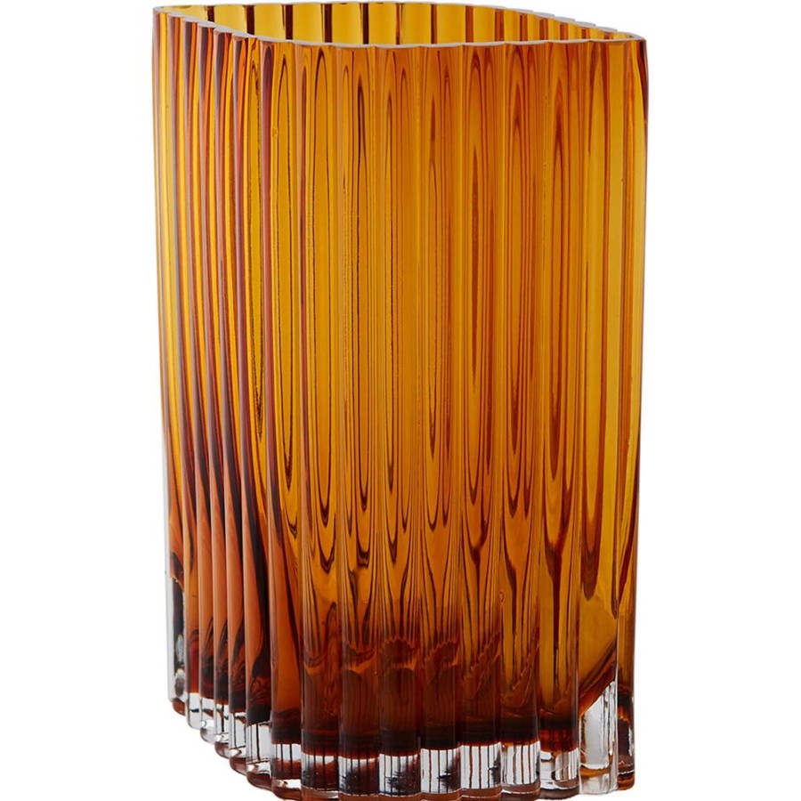 Inredning AYTM Vaser | Folium Vas 25 Cm, Amber