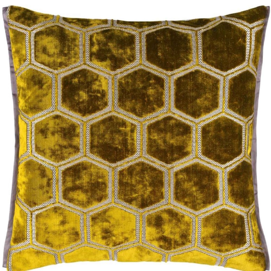 Textil Designers Guild Prydnadskuddar & Kuddfodral | Manipur Kudde 43X43 Cm, Ochre