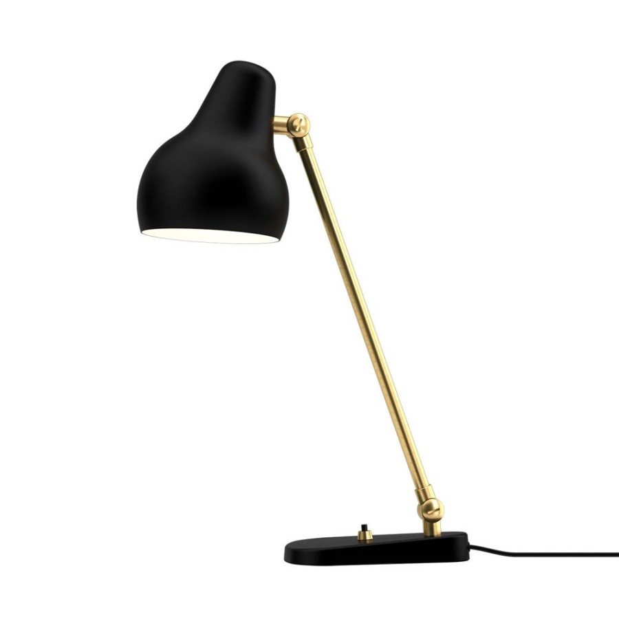 Belysning Louis Poulsen Sanglampor | Vl38 Bordslampa, Svart/Massing