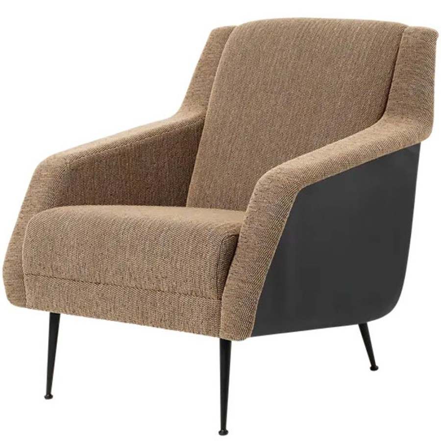 Mobler GUBI Fatoljer | Cdc.1 Loungefatolj, Boucle Gubi 005 / Mattsvart Bas