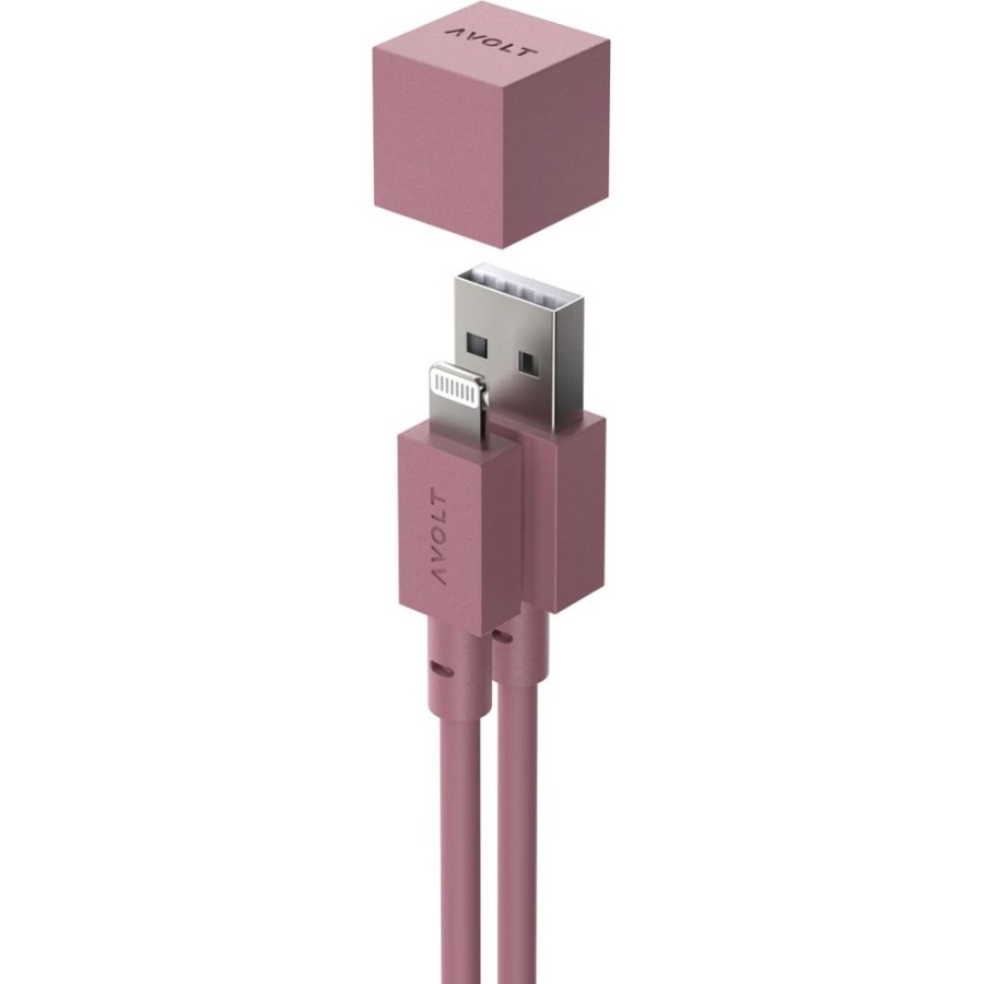 Belysning Avolt Lampsladdar & Ovriga Lamptillbehor | Cable 1 Laddsladd Lightning / Usb Typ A 1,8 M, Rusty Red