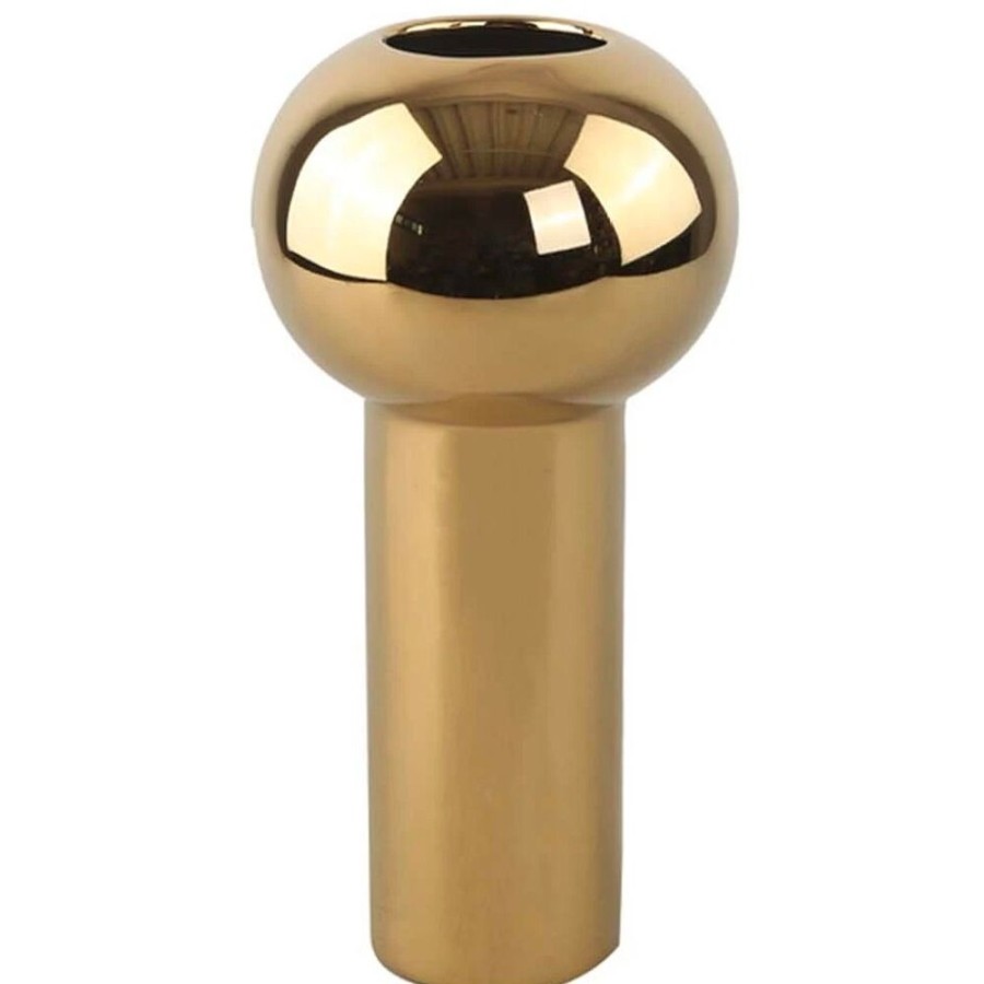 Inredning Cooee Design Vaser | Pillar Vas 24 Cm, Guld