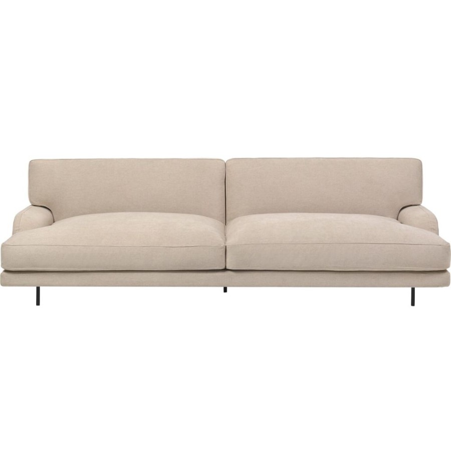 Mobler GUBI 2-Sitssoffor | Flaneur Soffa Fc 2,5-Sits, Ben Svart / Hot Madison 073 Beige