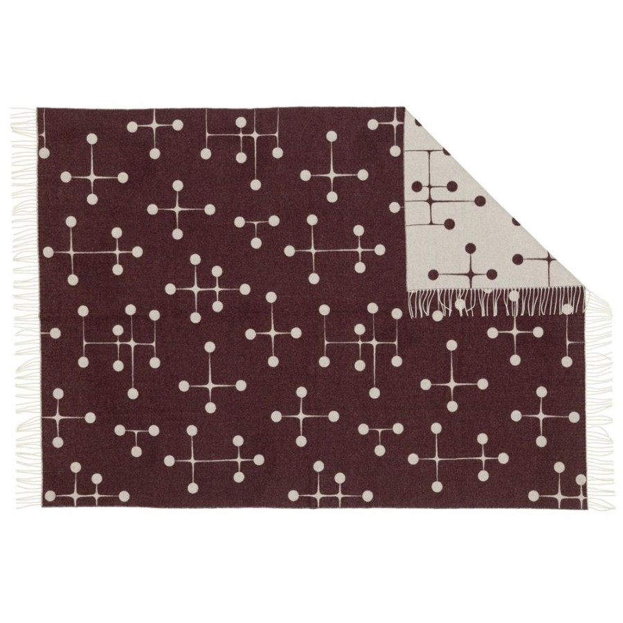 Textil Vitra Pladar & Filtar | Eames Ullfilt 135X200 Cm, Eames Special Collection, Bordeaux