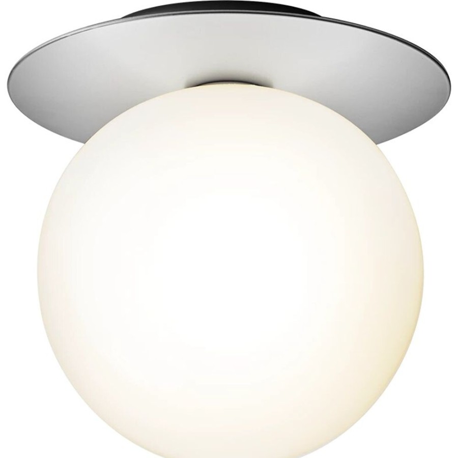 Belysning Nuura Plafonder | Liila 1 Vagg-/Taklampa 255 Mm, Light Silver / Opal