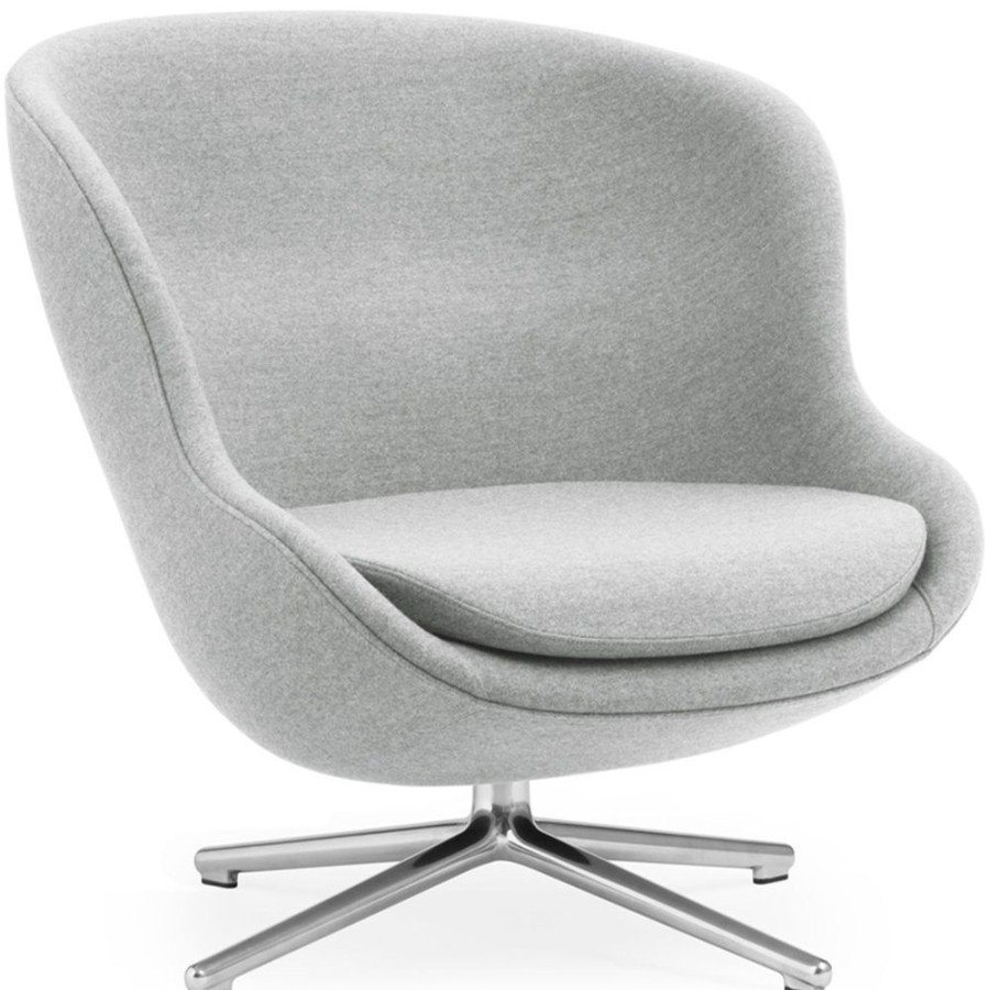 Mobler Normann Copenhagen Fatoljer | Hyg Fatolj Lag Med Snurrbas, Gra / Aluminium