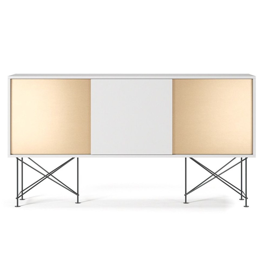 Mobler Decotique Sideboards | Vogue Sideboard 180H, Vit/1W2B/Svart