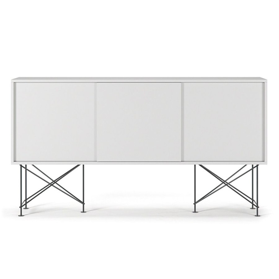 Mobler Decotique Sideboards | Vogue Sideboard 180H, Vit/3W/Svart