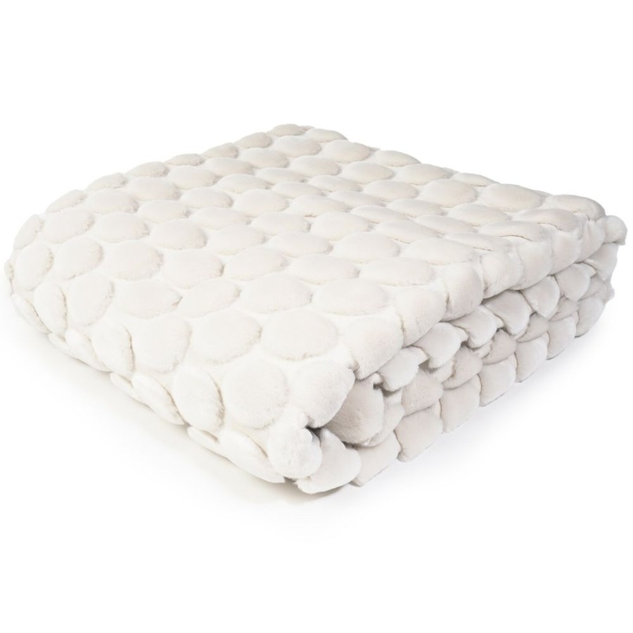 Textil Ceannis Pladar & Filtar | Egg Plad 130X170 Cm, Off-White