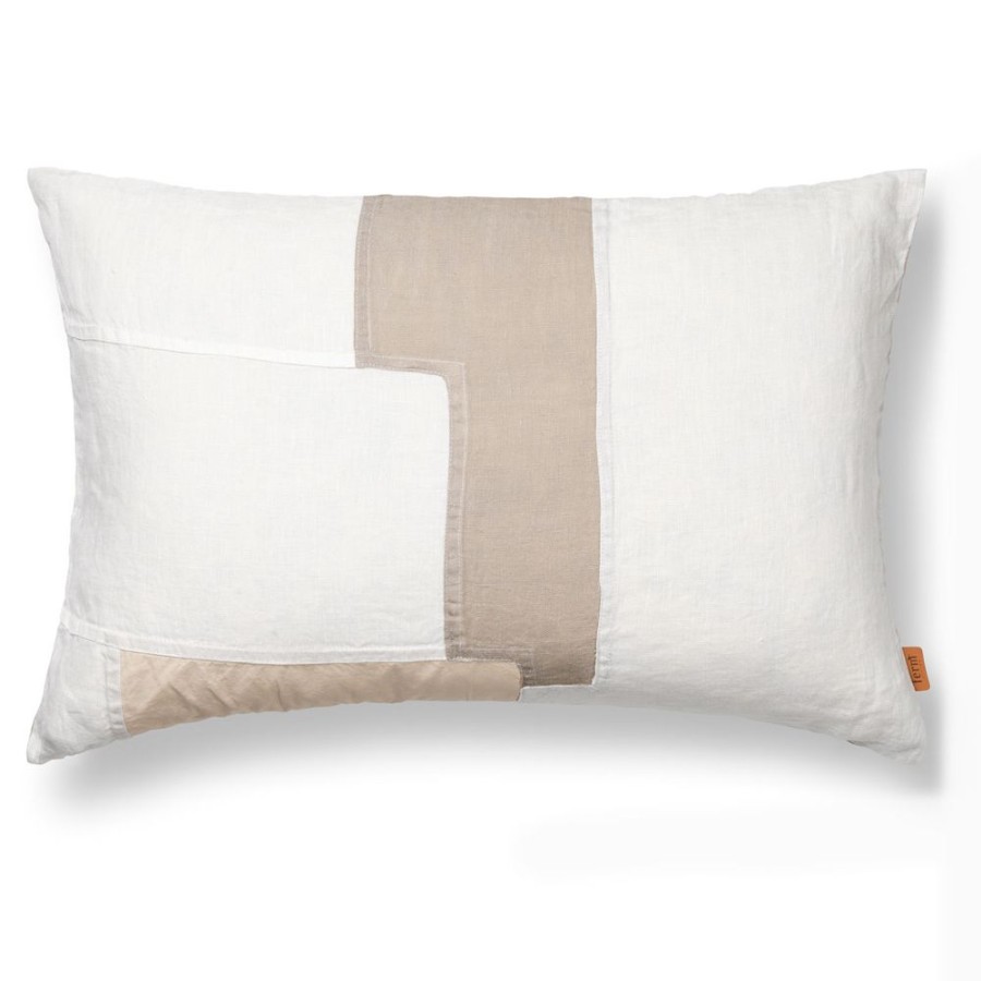 Textil Ferm Living Prydnadskuddar & Kuddfodral | Part Kudde 40X60 Cm, Off-White