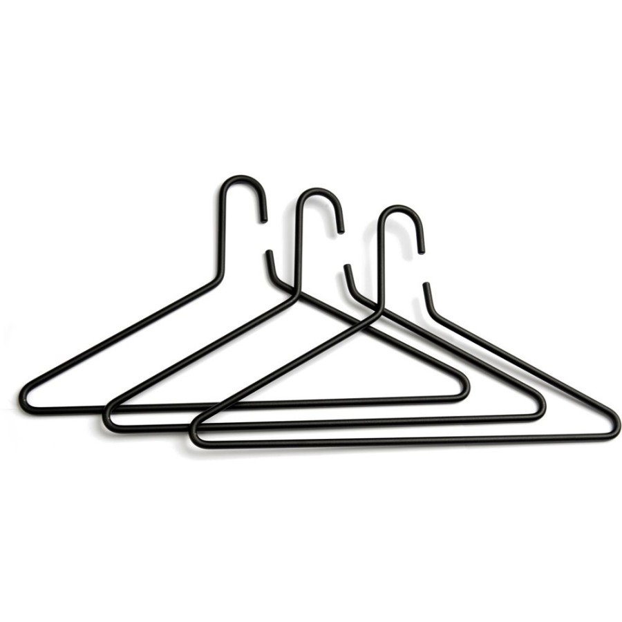 Inredning Essem Design Krokar & Galgar | Triangle Galge 3-Pack, Svart Struktur