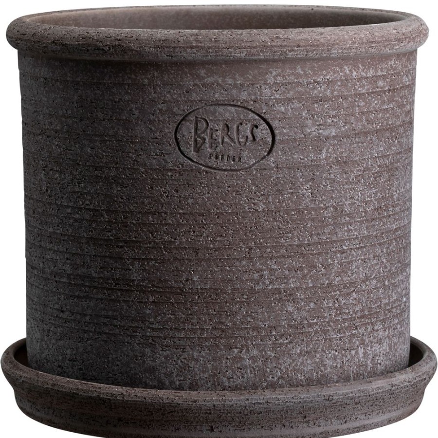 Inredning Bergs Potter Odlingslador & Utekrukor | Modena Raw Kruka 20 Cm, Gra