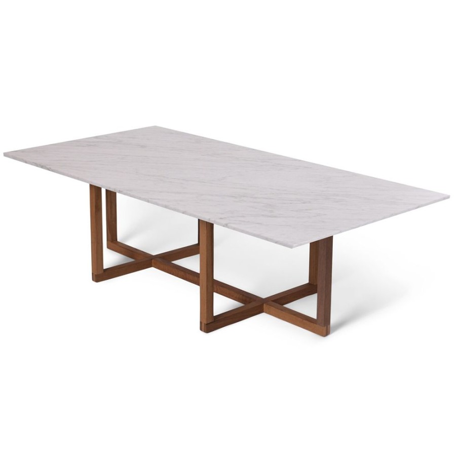 Mobler OX Denmarq Soffbord | Ninety Soffbord 120X60X40 Cm, Smoked Oak/Carraramarmor